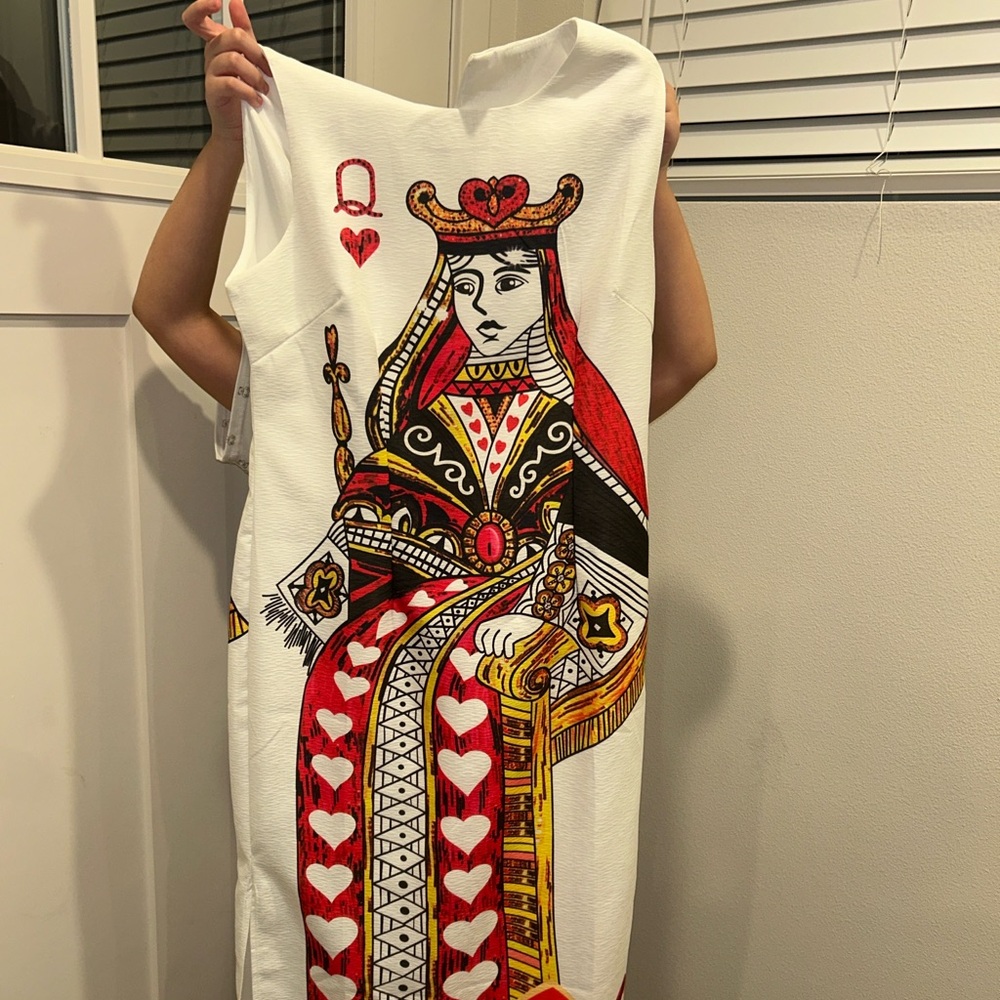 Queen of Hearts Graphic Dress